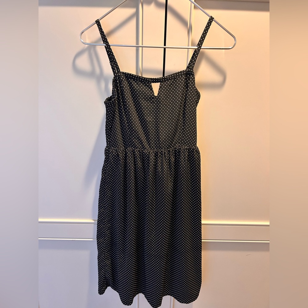Old Navy Black and White Polka Dot Dress